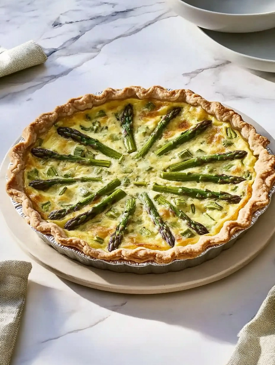 Asparagus and Gruyere Quiche | Easy Spring Breakfast