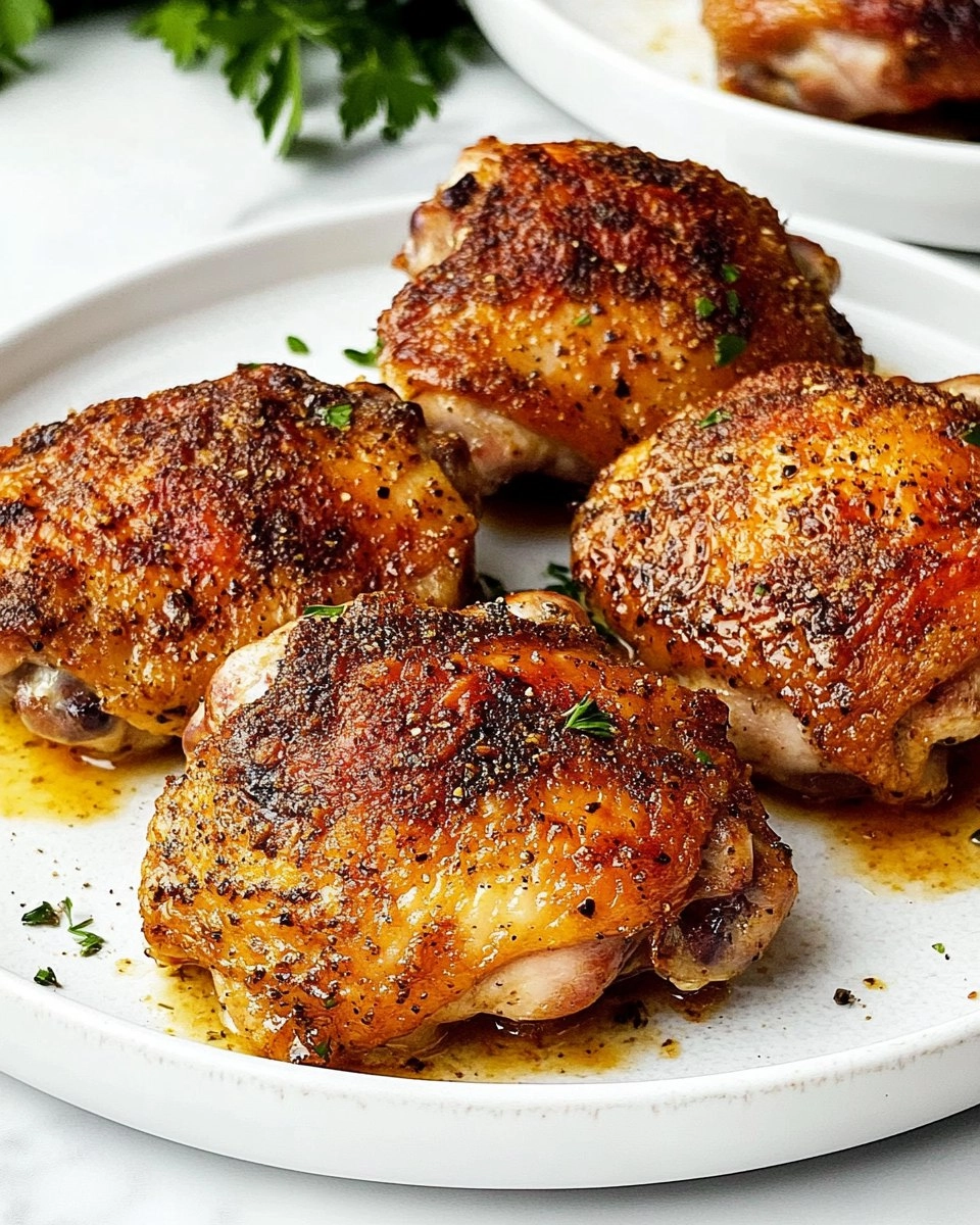 Baked Chicken Thighs | Juicy Oven-Roasted Chicken