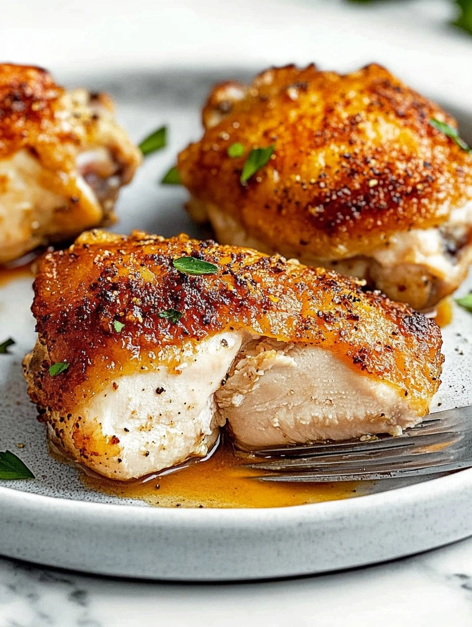 Baked Chicken Thighs | Juicy Oven-Roasted Chicken