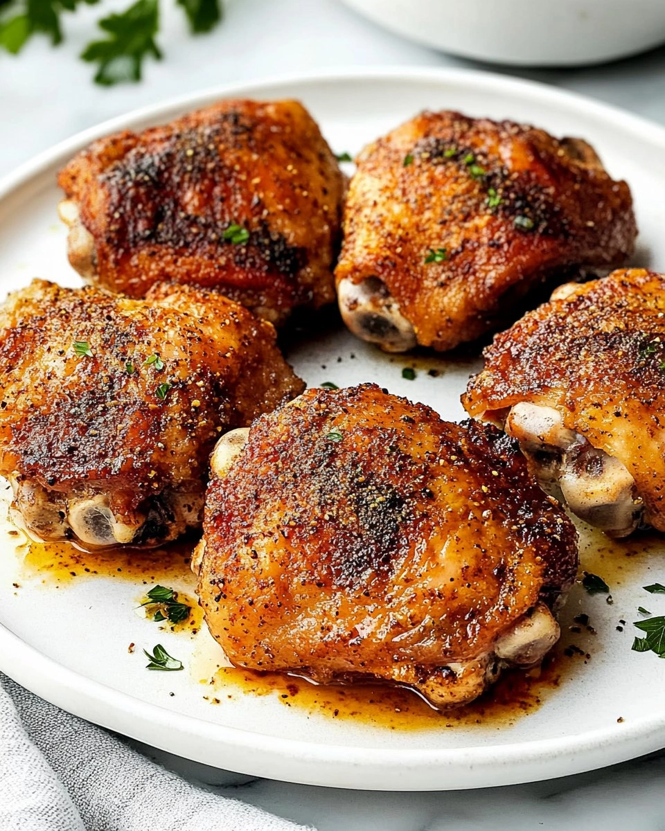 Baked Chicken Thighs | Juicy Oven-Roasted Chicken