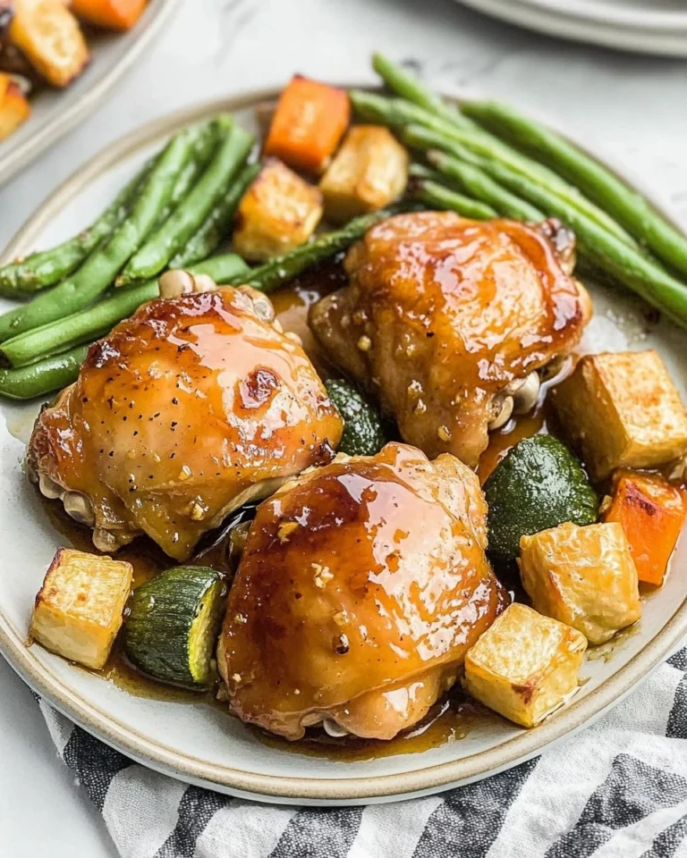 Baked-Honey-Garlic-Chicken-Thighs-with-Veggies-Recipe