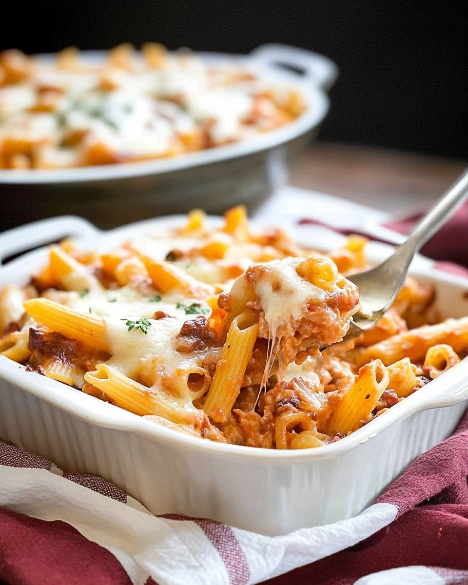 Baked Penne | Cheesy Oven-Baked Pasta Casserole