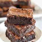 Brownies | Fudgy Dark Chocolate Brownies 78 Brownies-Fudgy-Dark-Chocolate-Brownies-Recipe