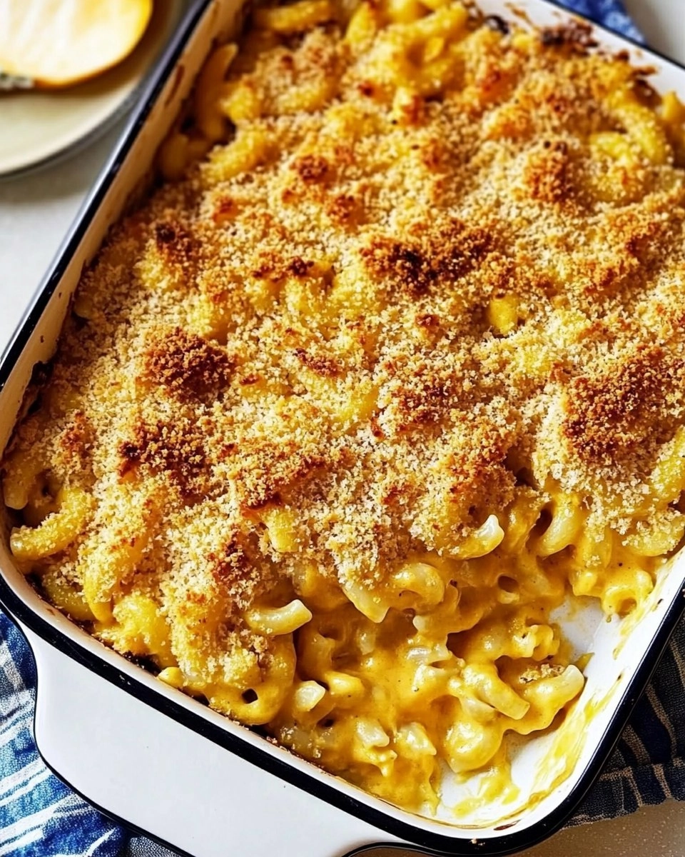 Cheesy Baked Butternut Squash Mac and Cheese
