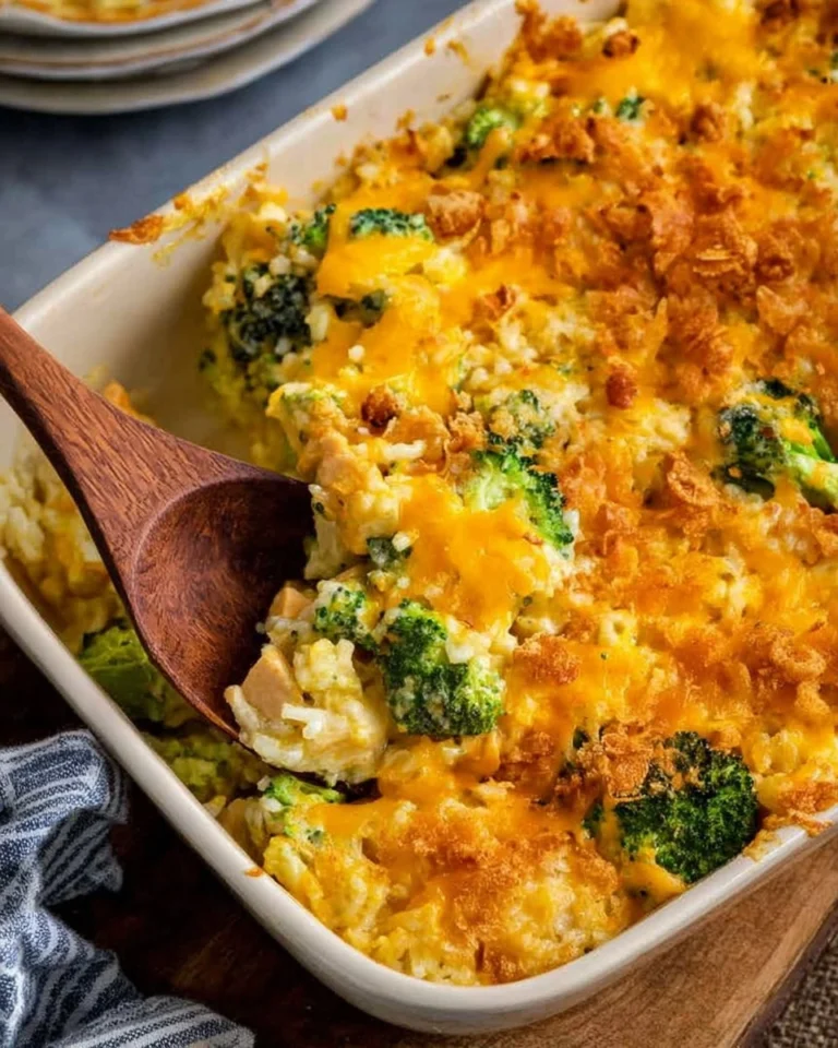 Cheesy-Chicken-Broccoli-Rice-Casserole-Freezer-Friendly-Recipe