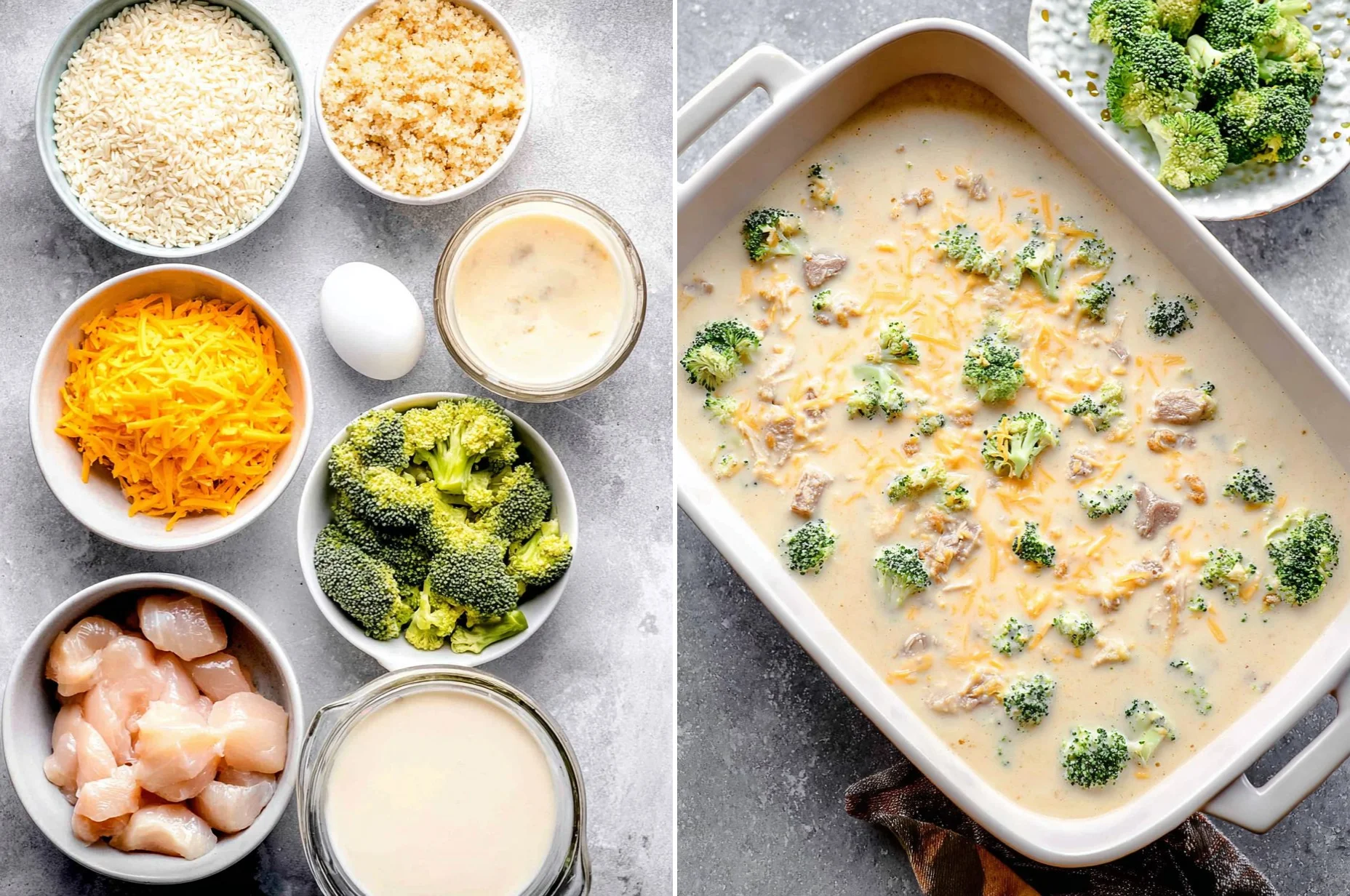 Cheesy Chicken Broccoli Rice Casserole (Freezer-Friendly)