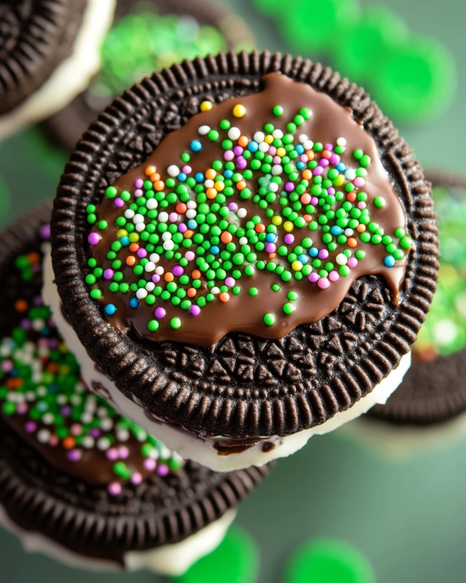 Chocolate Dipped Oreos with Sprinkles