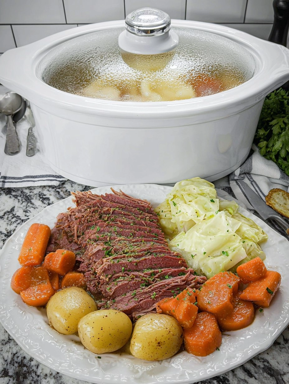 Corned Beef & Cabbage (Crockpot) 
