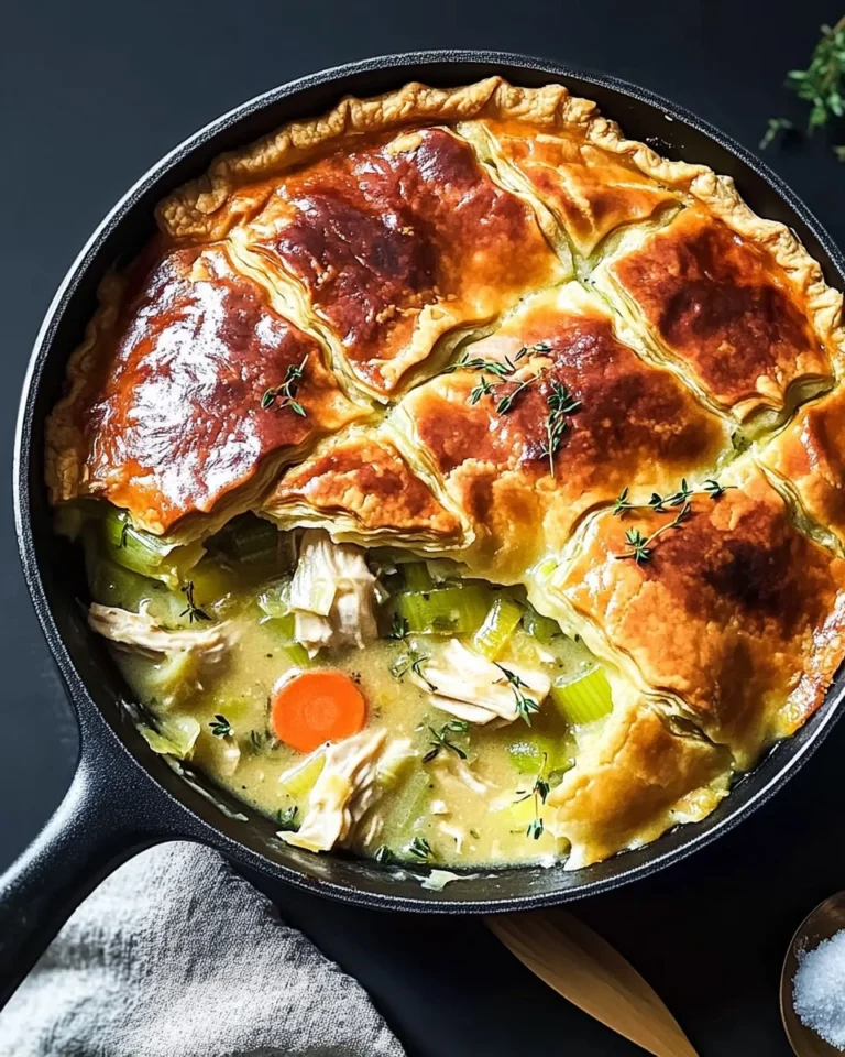 Cozy-Chicken-Pot-Pie-with-Leeks-Thyme-Skillet-Version-Recipe