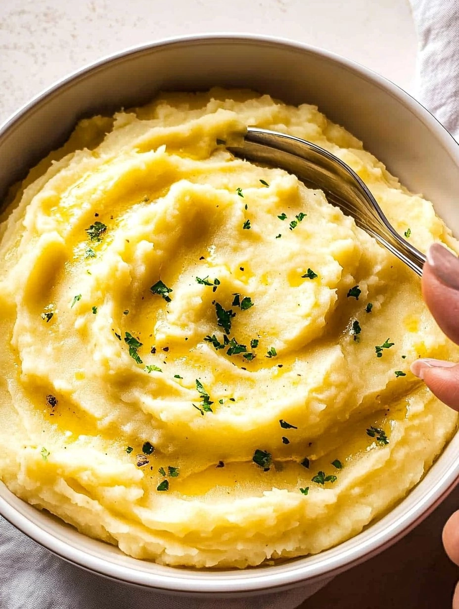 Creamy Garlic Mashed Potatoes (Restaurant Style)