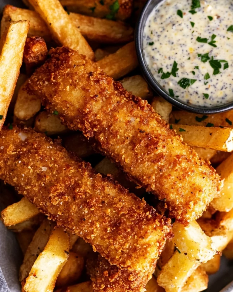 Crispy-Baked-Fish-Chips-with-Tartar-Sauce-Recipe