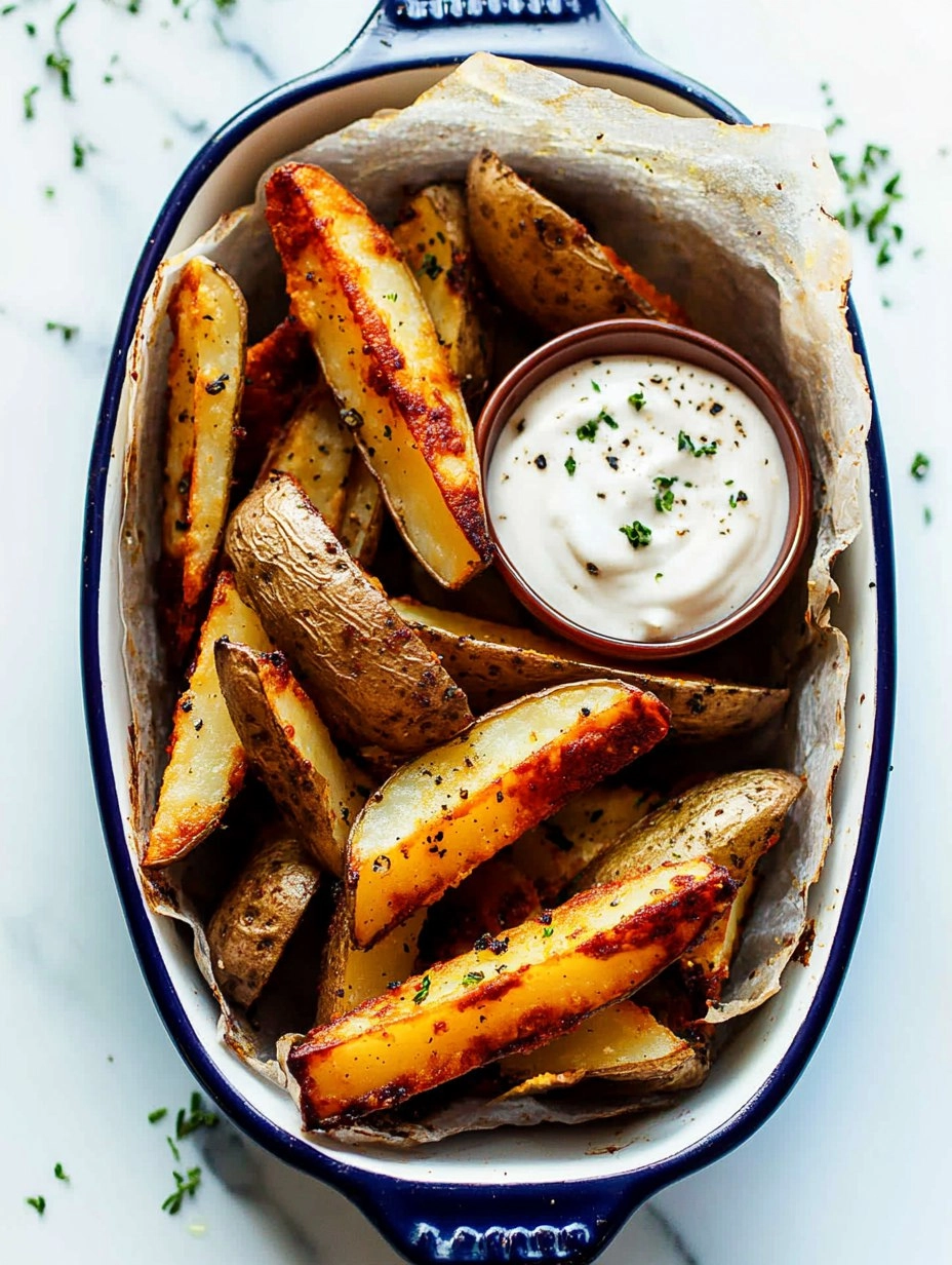 Crispy Oven-Baked Potato Wedges (Pub Style)