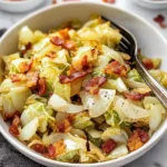 Crispy-Pan-Fried-Cabbage-with-Bacon-Onions-Recipe