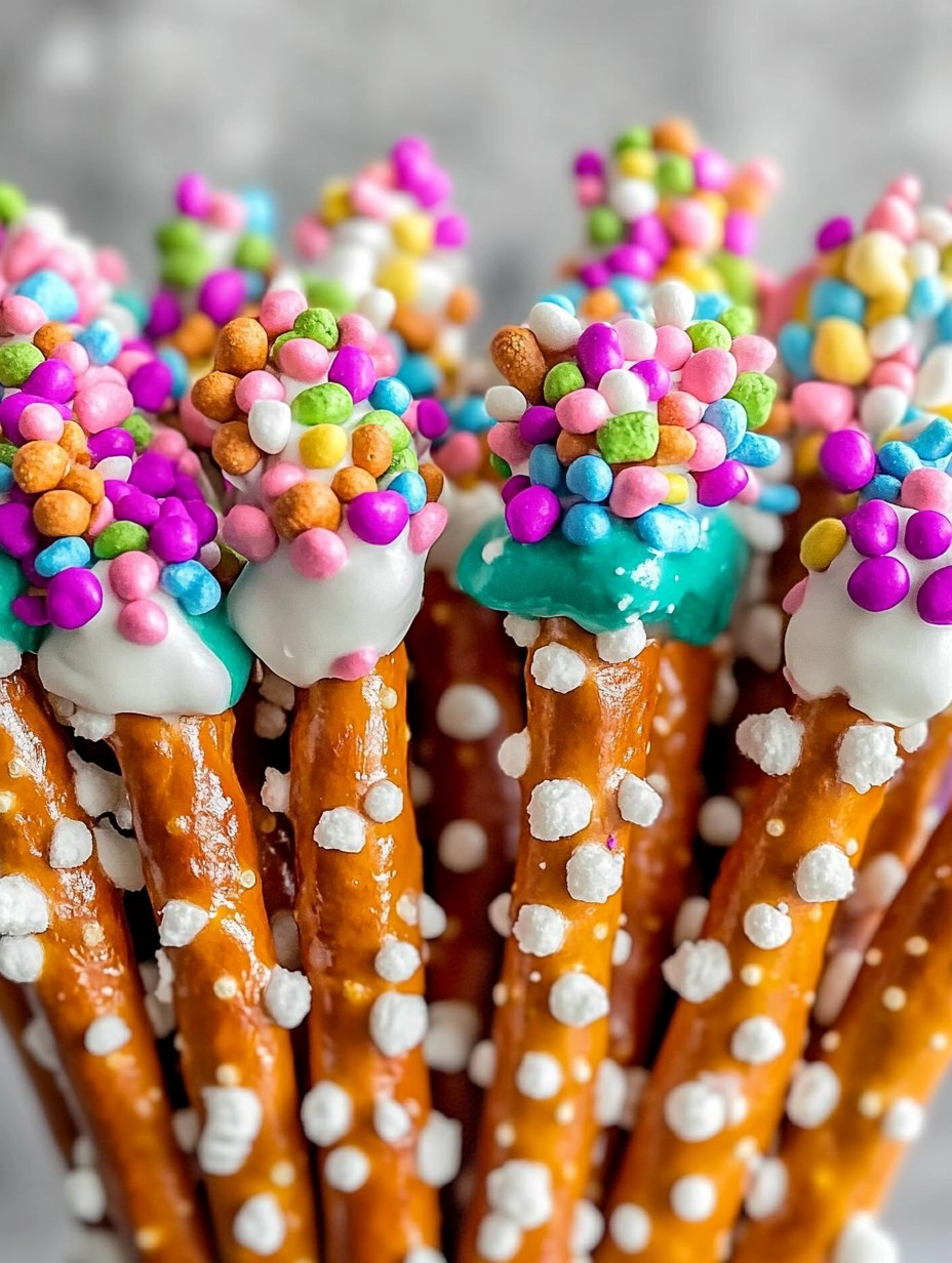 Dr. Seuss Truffula Tree Pretzel Rods to Delight Kids!