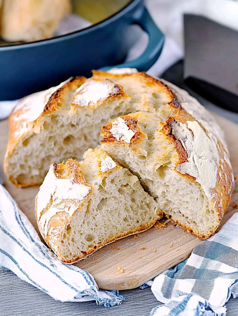 Dutch Oven No-Knead Crusty Bread (Perfect with Any Stew)