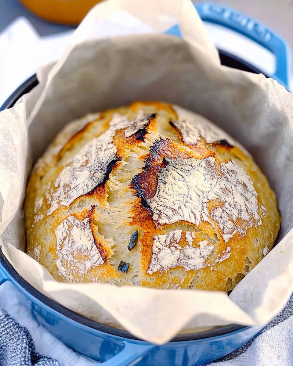 Dutch Oven No-Knead Crusty Bread (Perfect with Any Stew)