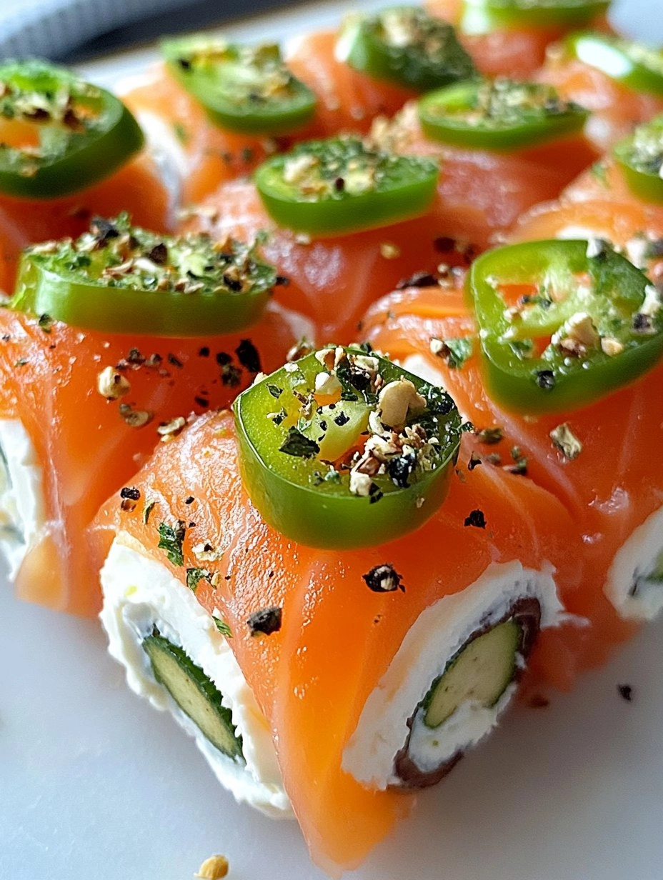 Easter Smoked Salmon and Cream Cheese Roll Ups