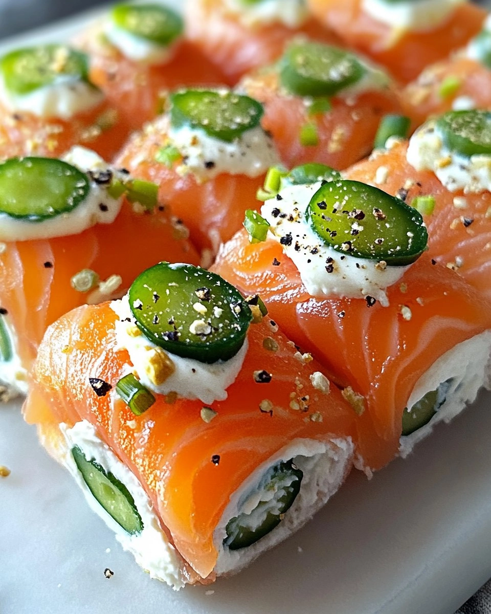 Easter Smoked Salmon and Cream Cheese Roll Ups