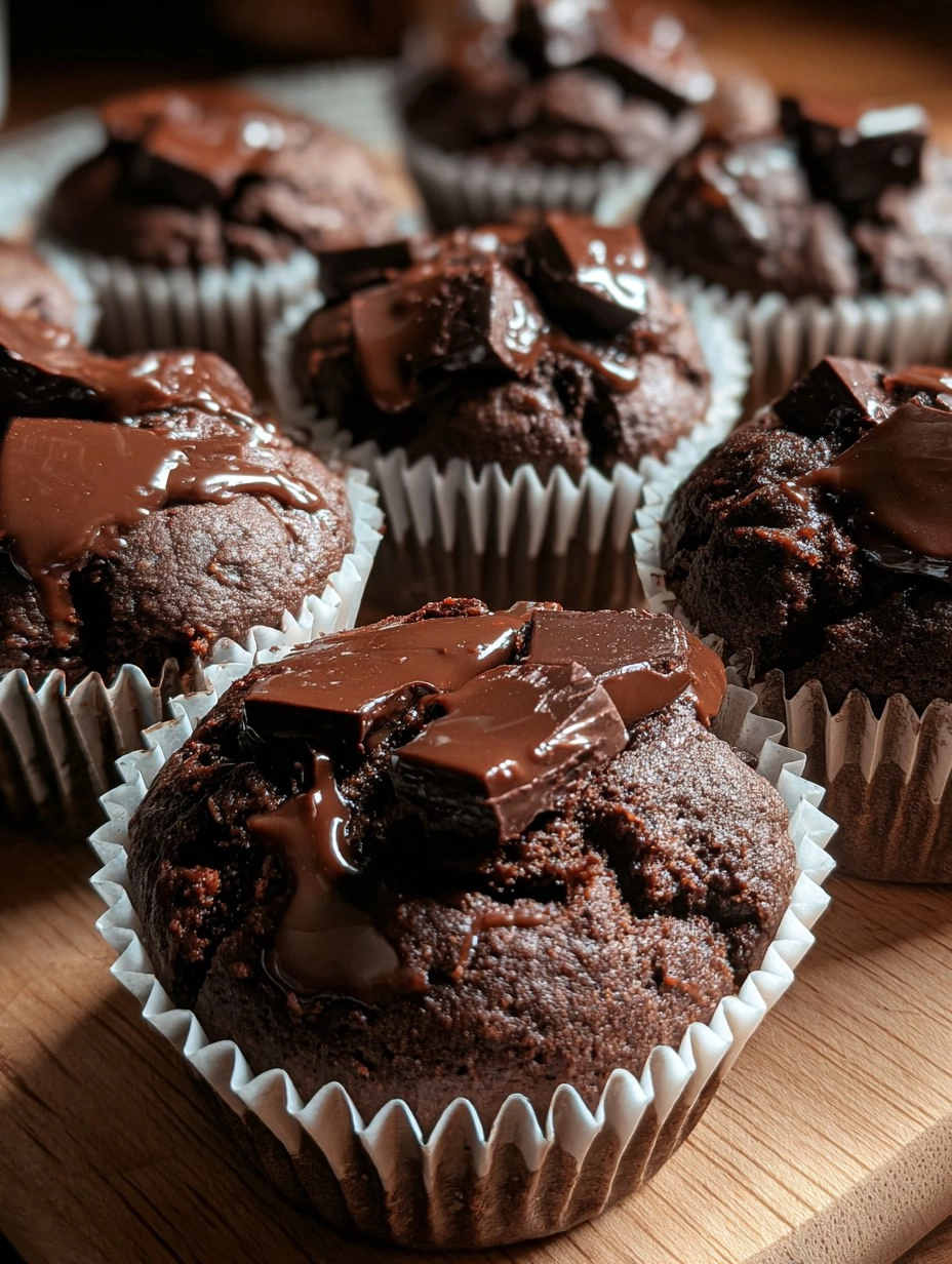Easy Double Chocolate Muffins
