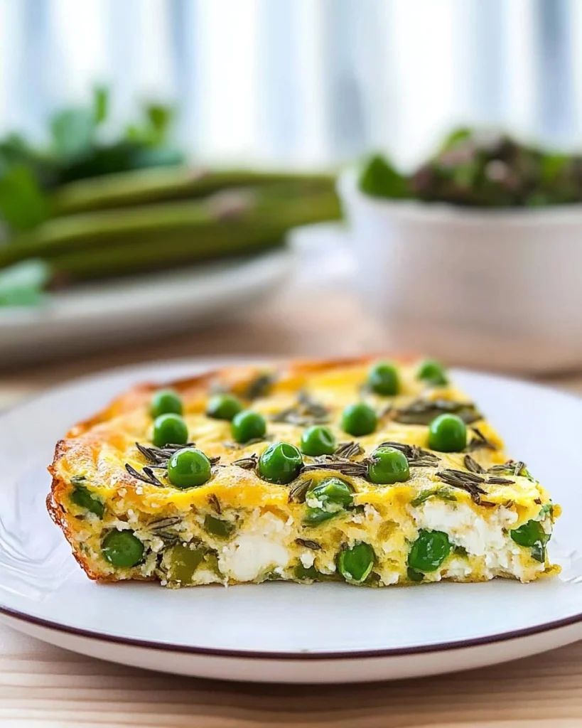 Herb-Goat-Cheese-Frittata-with-Asparagus-and-Peas-Recipe