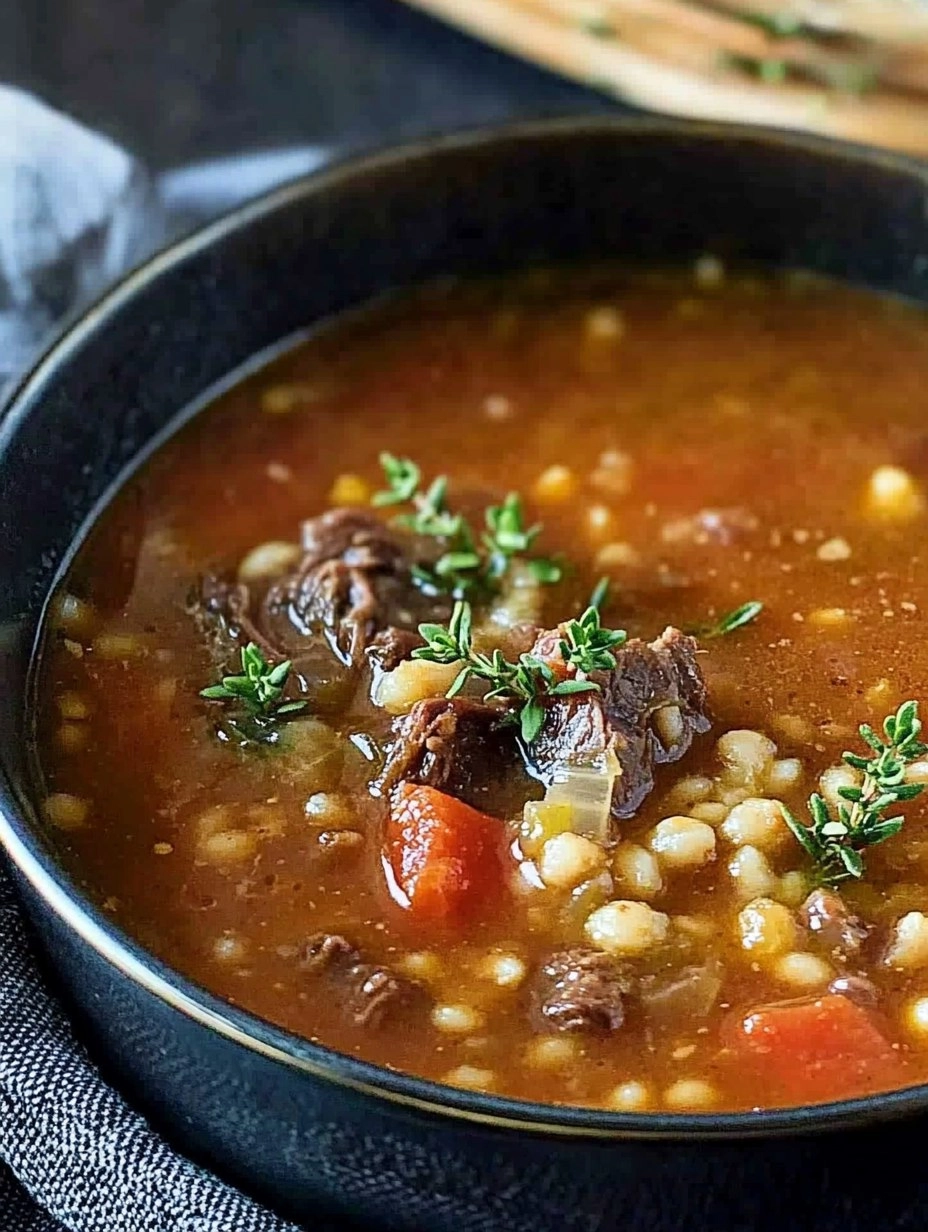 Instant Pot Beef & Barley Soup (Hearty and Freezer-Friendly)