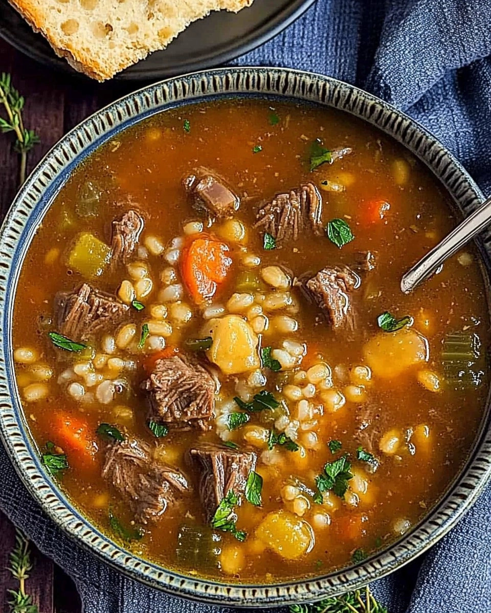 Instant Pot Beef & Barley Soup (Hearty and Freezer-Friendly)