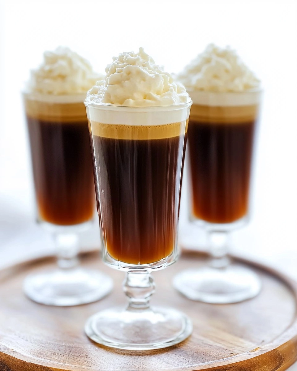 Irish Coffee with Whipped Cream (Hot or Iced Version)