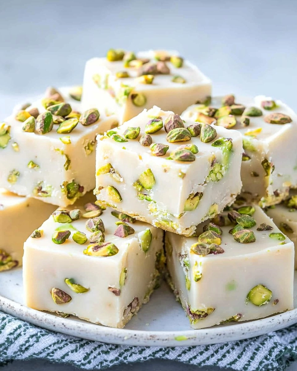 Leprechaun Pistachio Fudge (3-Ingredient No-Bake)