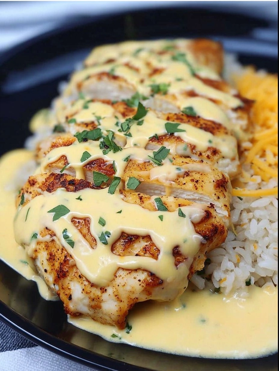 Mexican Chicken with Cheese Sauce