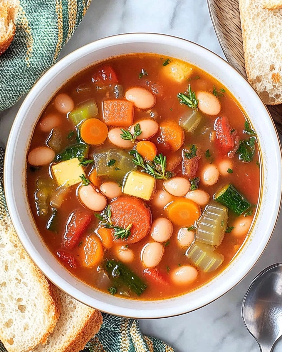 Minestrone Soup | Easy Vegetable and Bean Soup