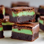 Mint-Chocolate-Brownies-Easy-St-Patricks-Day-Fudgy-Brownies-Recipe