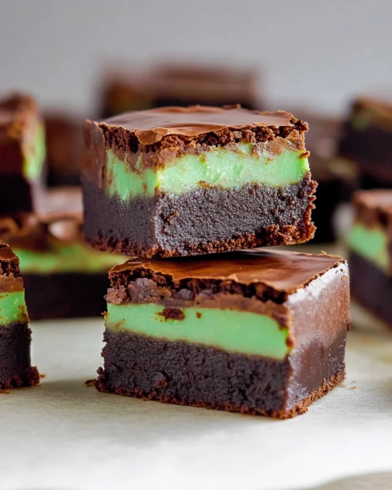 Mint-Chocolate-Brownies-Easy-St-Patricks-Day-Fudgy-Brownies-Recipe