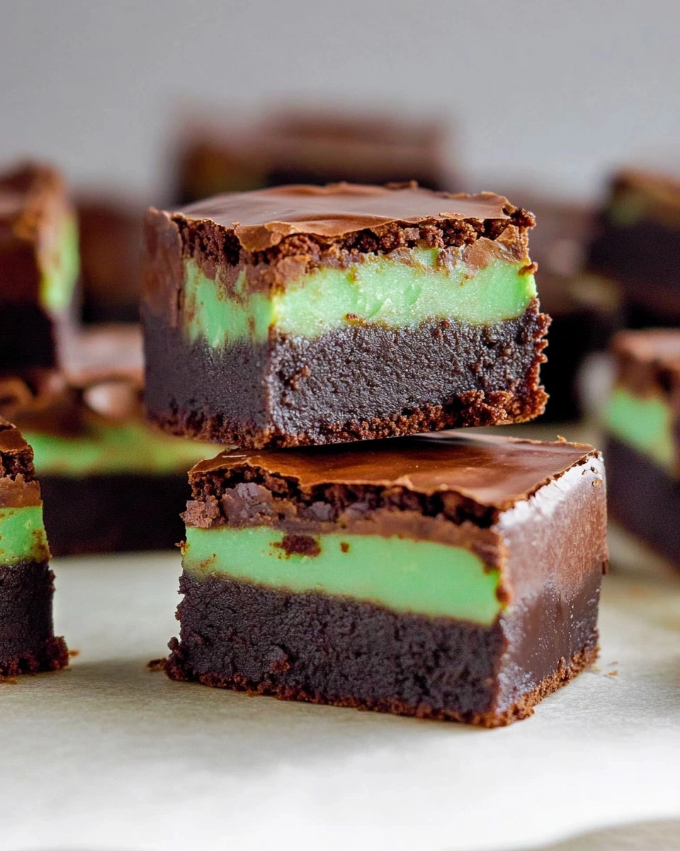 Mint-Chocolate-Brownies-Easy-St-Patricks-Day-Fudgy-Brownies-Recipe