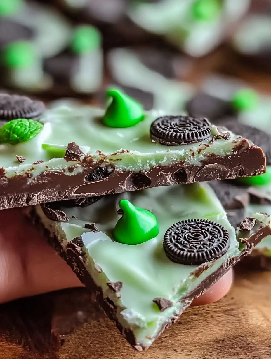 Mint Oreo Chocolate Bark