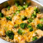 One Pan Cheesy Chicken Broccoli and Rice 123 One-Pan-Cheesy-Chicken-Broccoli-and-Rice-Recipe