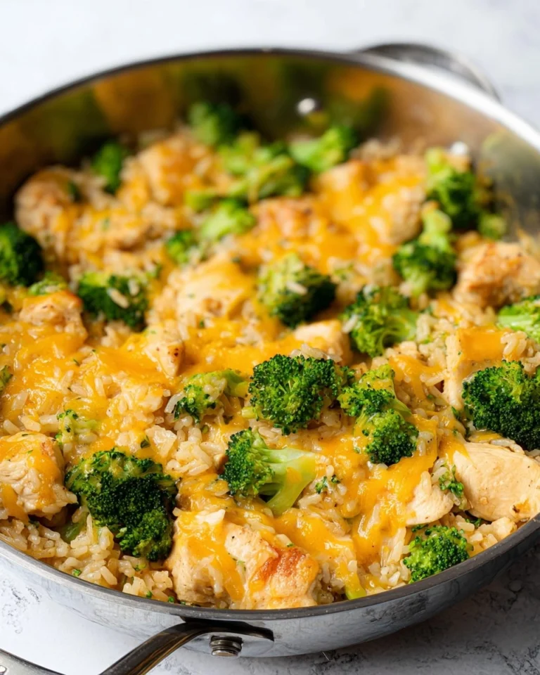 One-Pan-Cheesy-Chicken-Broccoli-and-Rice-Recipe