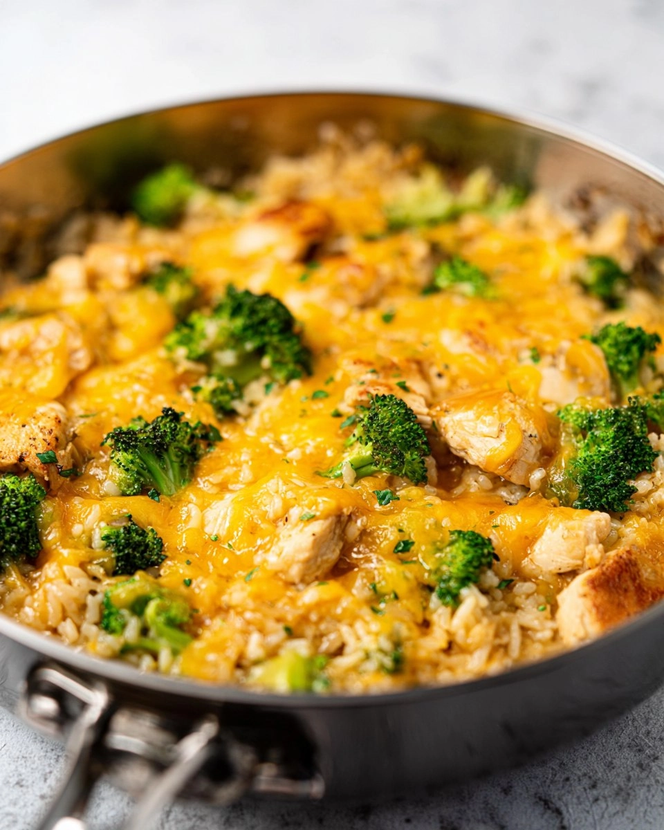 One Pan Cheesy Chicken Broccoli and Rice 122 One Pan Cheesy Chicken Broccoli and Rice