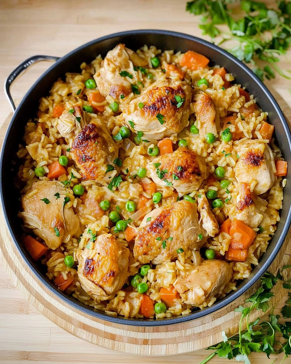 One Pot Chicken and Rice | Creamy Comfort Meal