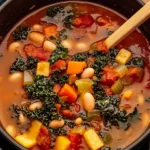 One-Pot-Creamy-Tuscan-White-Bean-Kale-Soup-Recipe