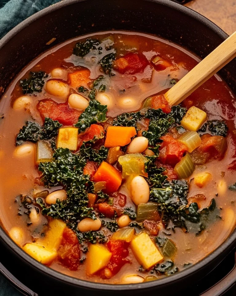 One-Pot-Creamy-Tuscan-White-Bean-Kale-Soup-Recipe