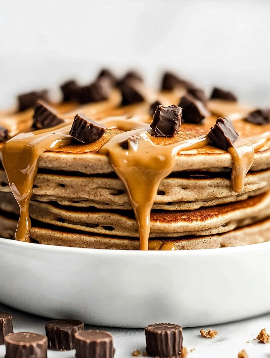 Peanut Butter Cup Protein Pancake Bowl