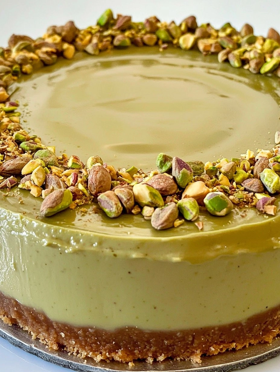 Pistachio Cheesecake | Easy No-Bake Green Dessert