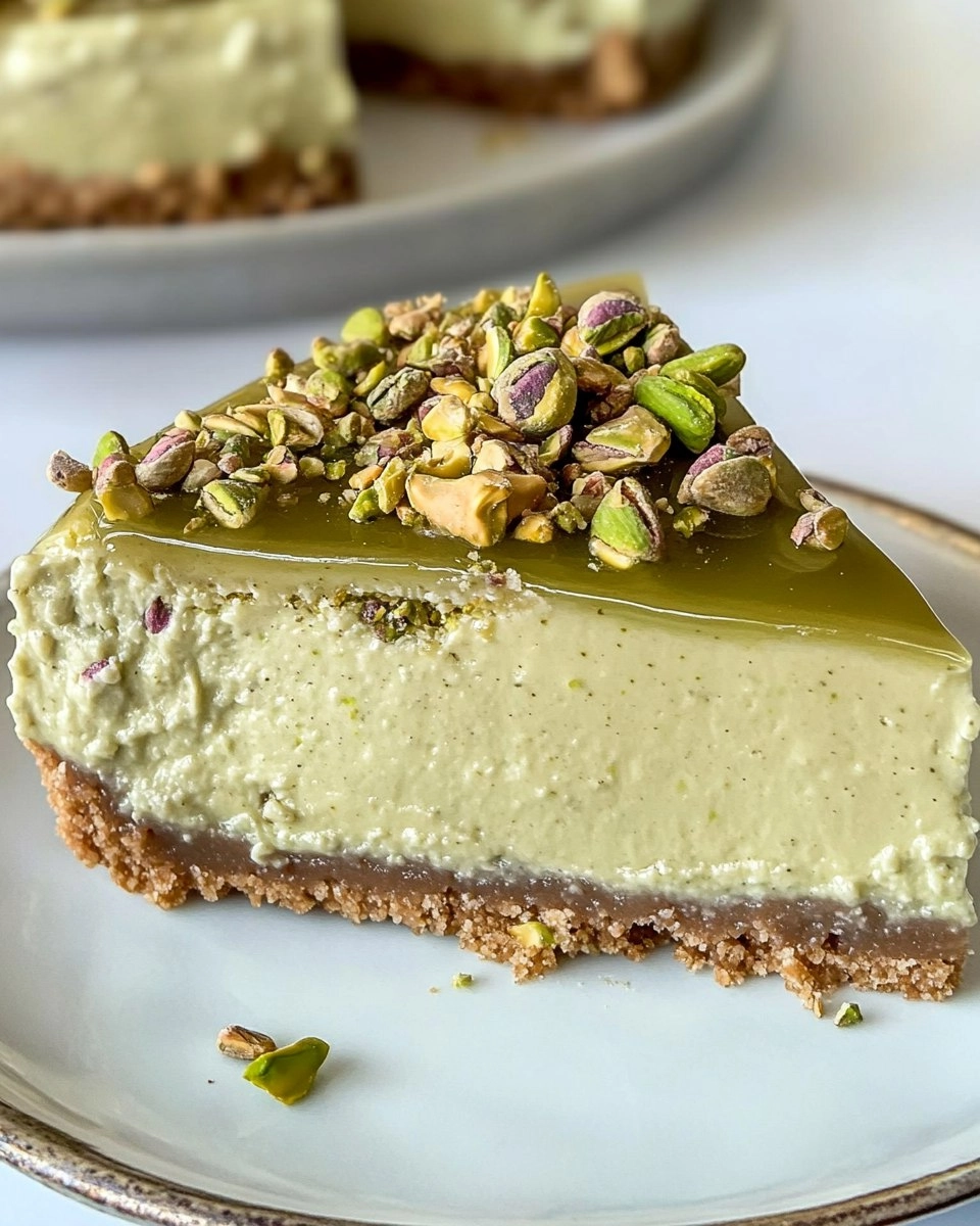 Pistachio Cheesecake | Easy No-Bake Green Dessert