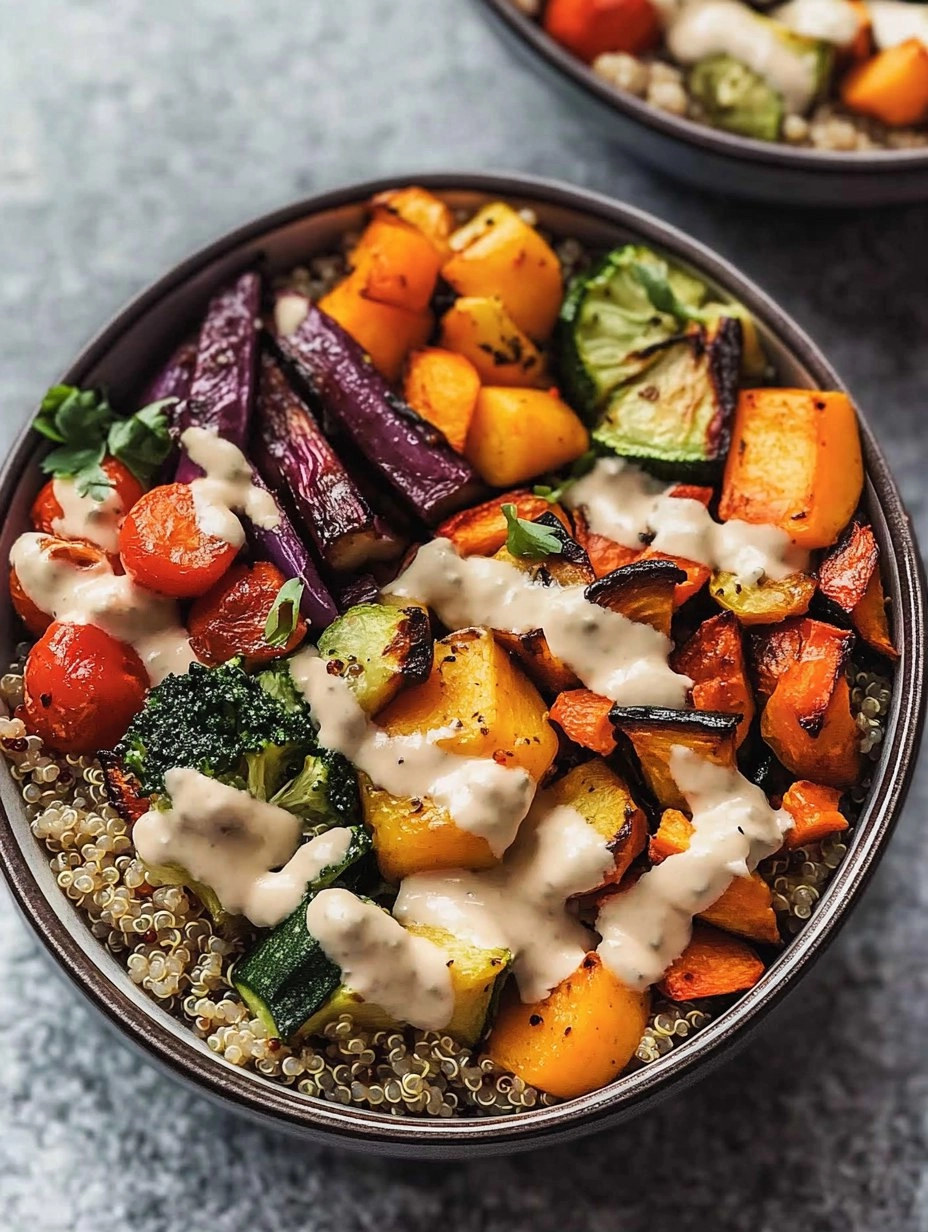 Quinoa Buddha Bowl | Healthy Grain Bowl with Roasted Veggies