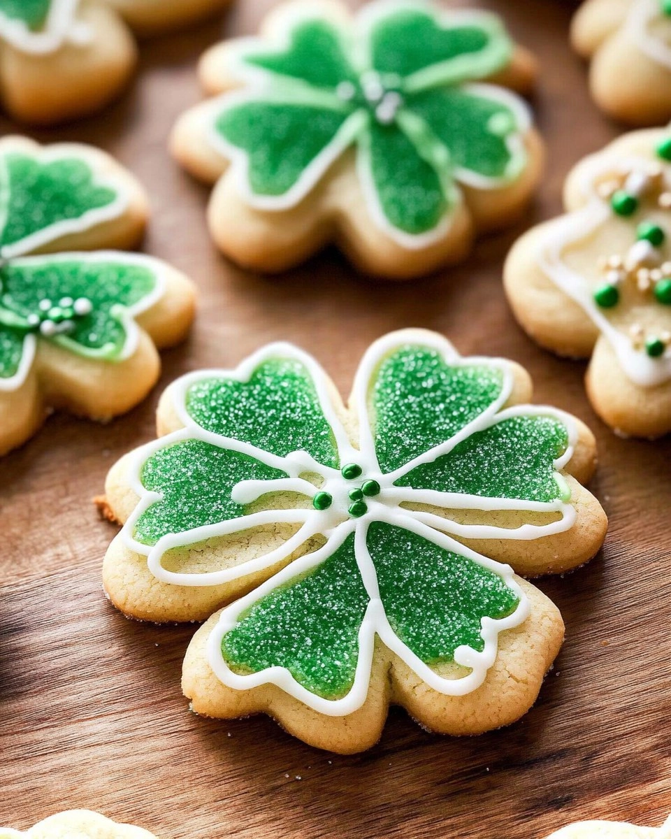 Shamrock Sugar Cookies | Decorated St Patrick's Day Cookies