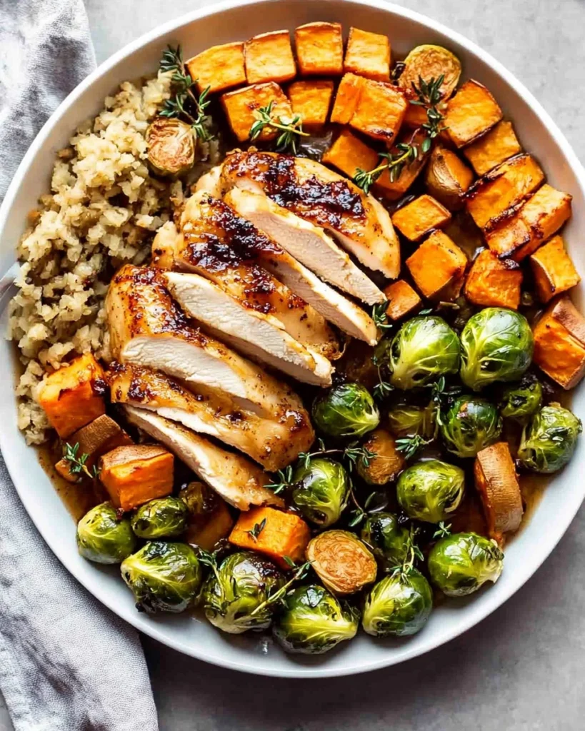 Sheet-Pan-Maple-Dijon-Chicken-with-Brussels-Sprouts-Sweet-Potatoes-Recipe