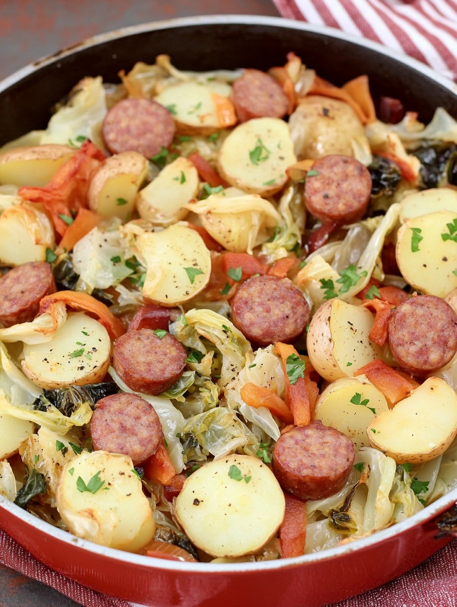 Sheet-Pan Sausage, Cabbage & Potatoes (Easy Weeknight Dinner)
