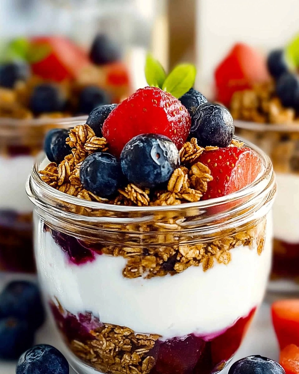 Simple Fruit & Yogurt Parfaits with Granola (Customizable)