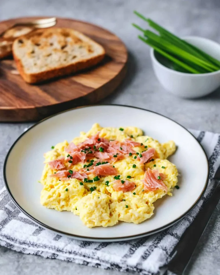 Soft-Scrambled-Eggs-with-Smoked-Salmon-Chives-Toast-or-Bagel-Recipe