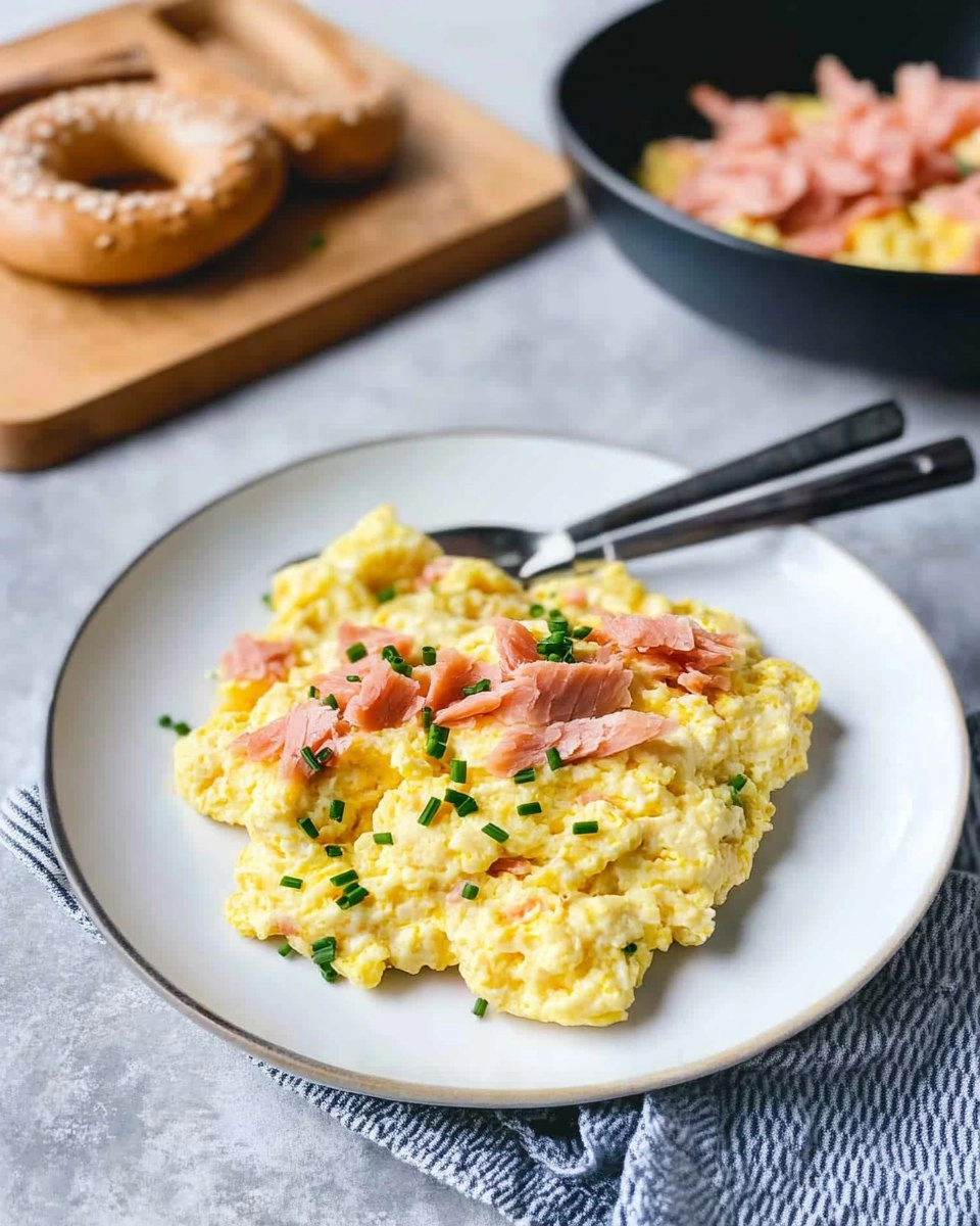Soft Scrambled Eggs with Smoked Salmon & Chives (Toast or Bagel) 62 Soft Scrambled Eggs with Smoked Salmon & Chives (Toast or Bagel)